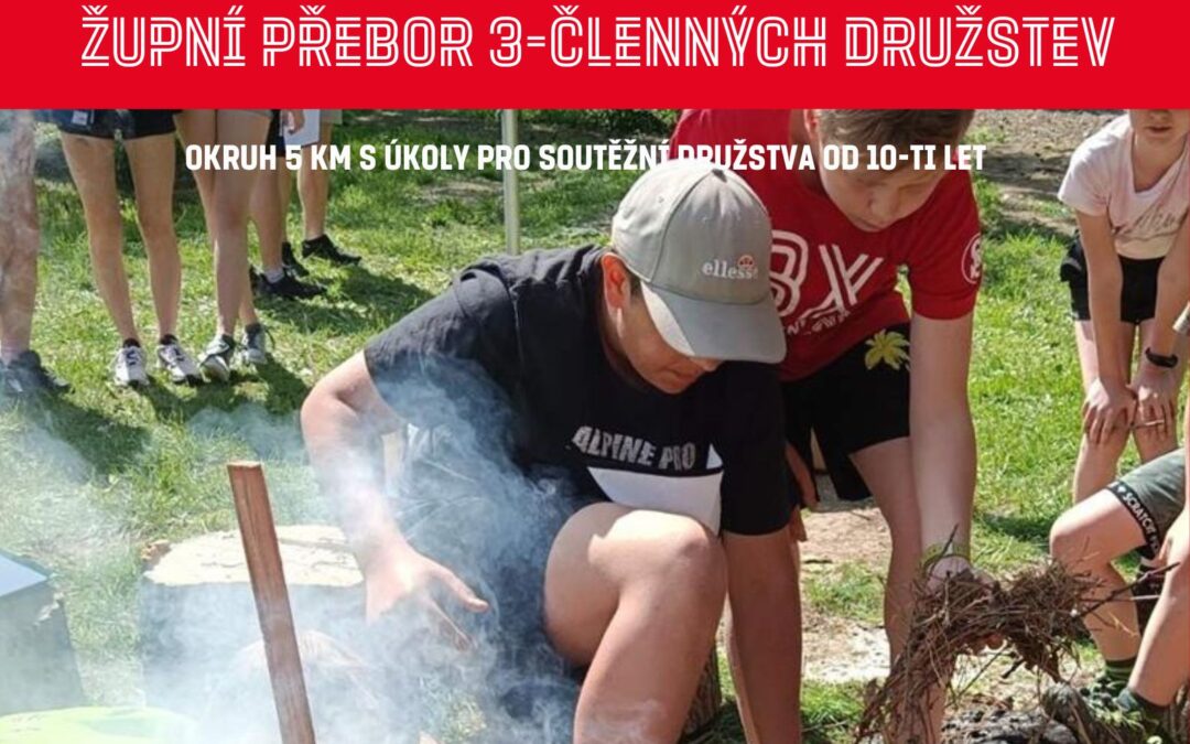 Zálesácký závod zdatnosti, župní přebor 22.4.2023